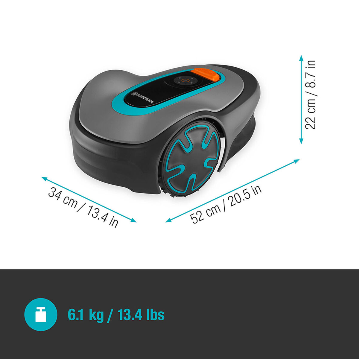 Gräsklipparrobot Gardena Smart Sileno 15201-34 250 m - 2