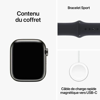 Smartklocka Apple Series 9 Svart 41 mm