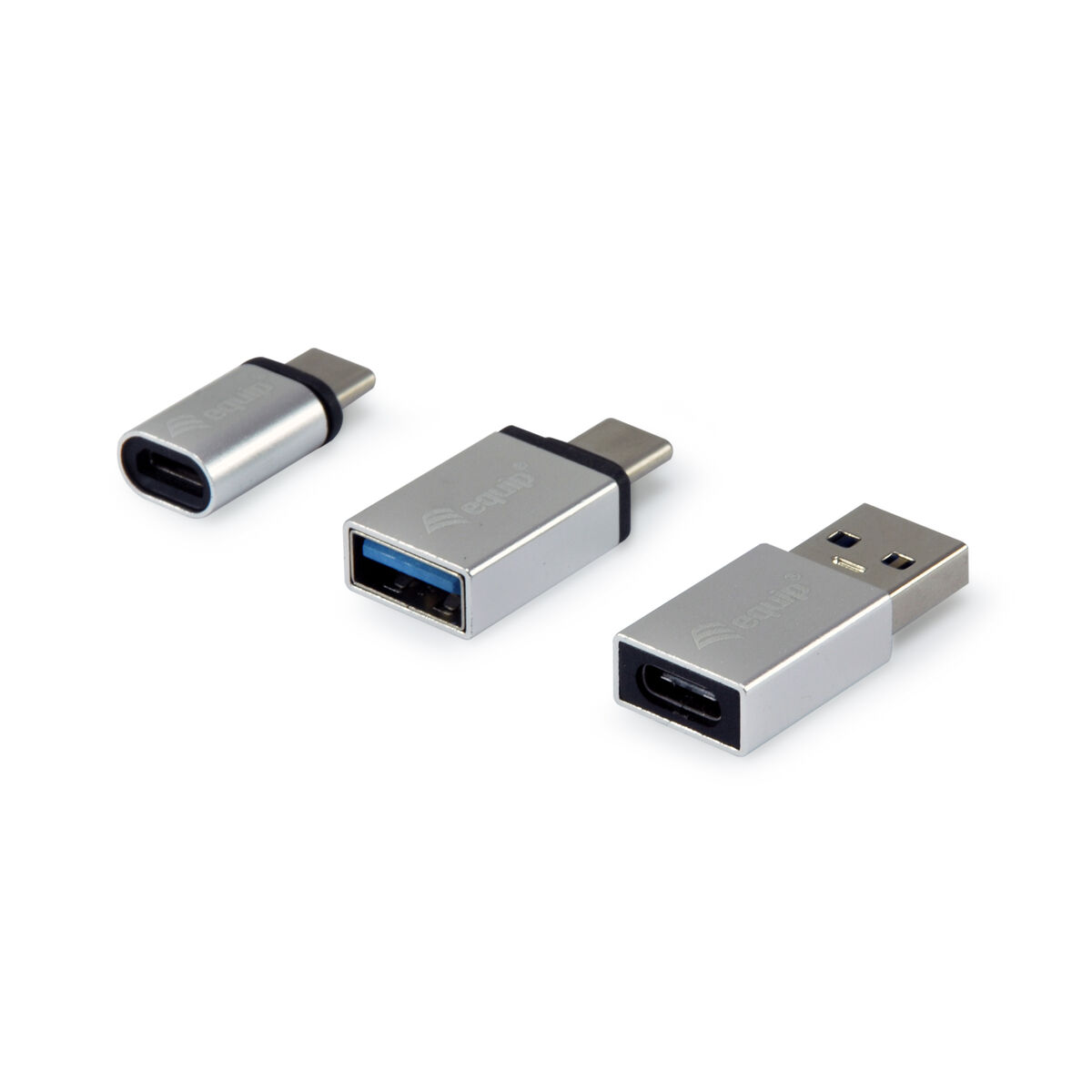 Adapter USB Equip 133475 Silvrig (3 antal) - 3