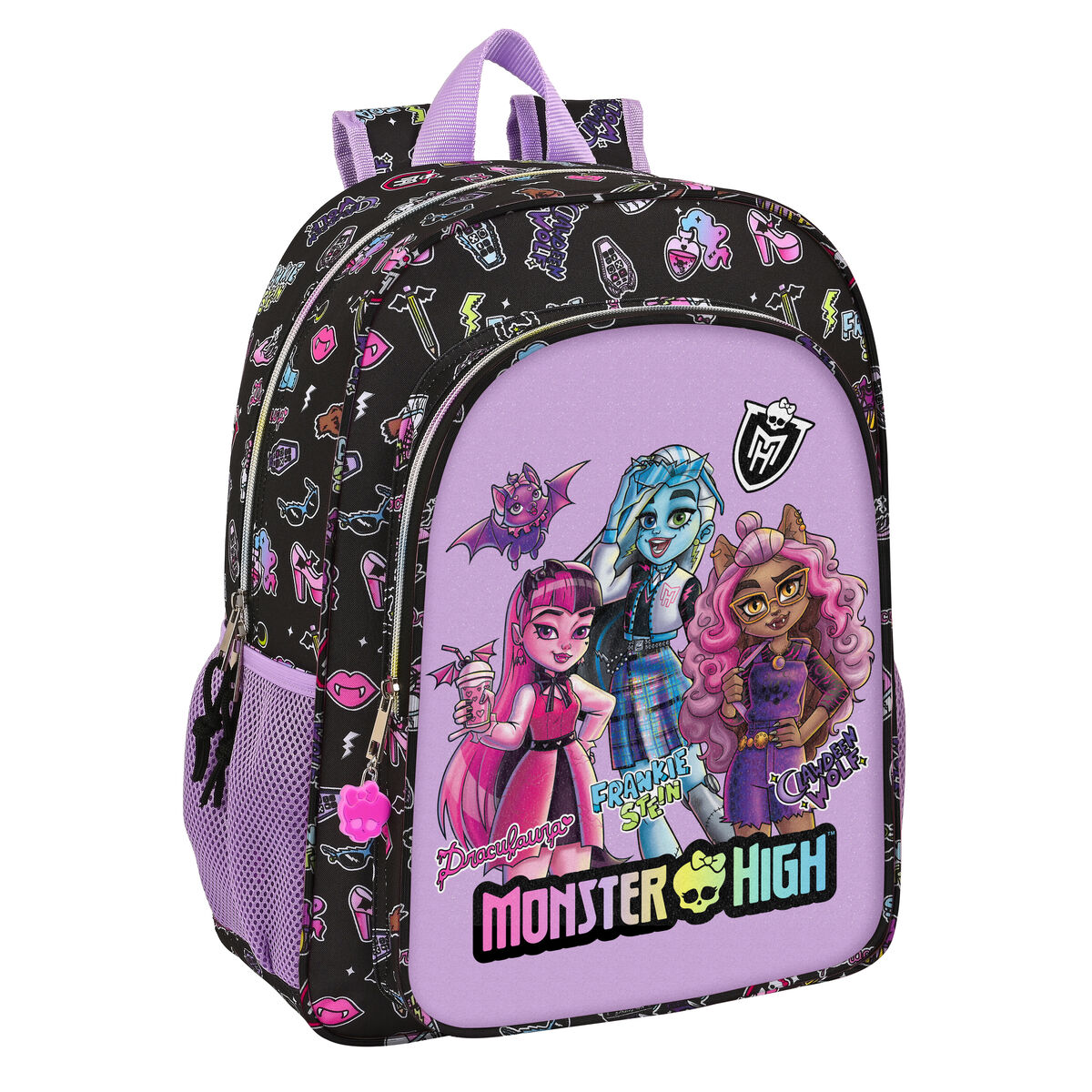 Skolryggsäck Monster High Creep Svart 33 x 42 x 14 cm