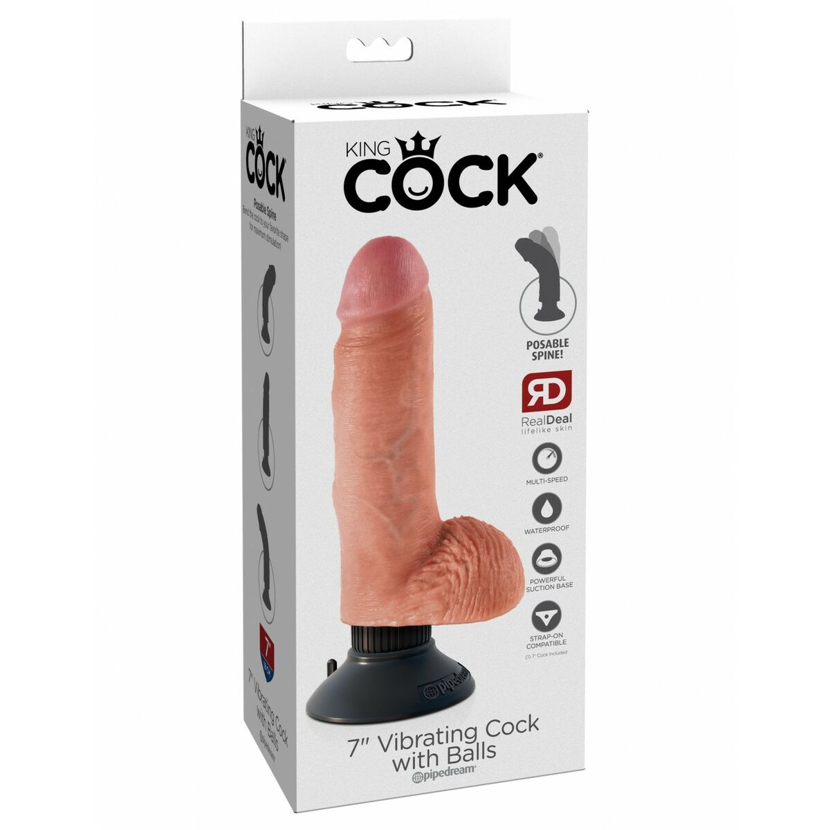 Realistisk dildo Pipedream King Cock ABS - 2