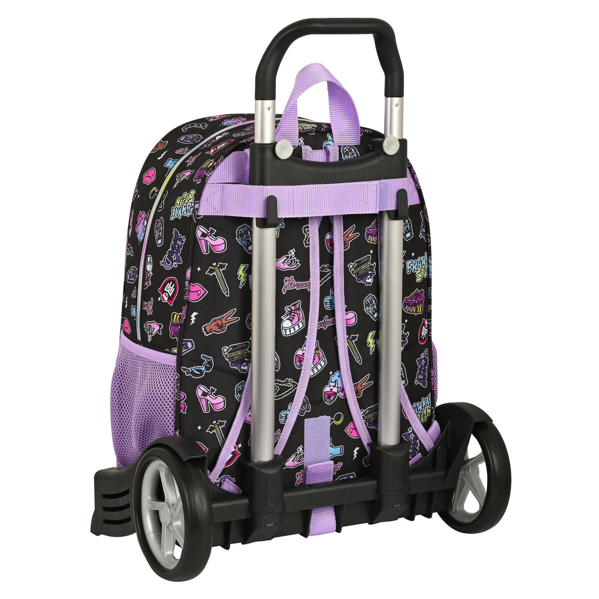 Skolväska med hjul Monster High Creep Svart 33 x 42 x 14 cm - 2