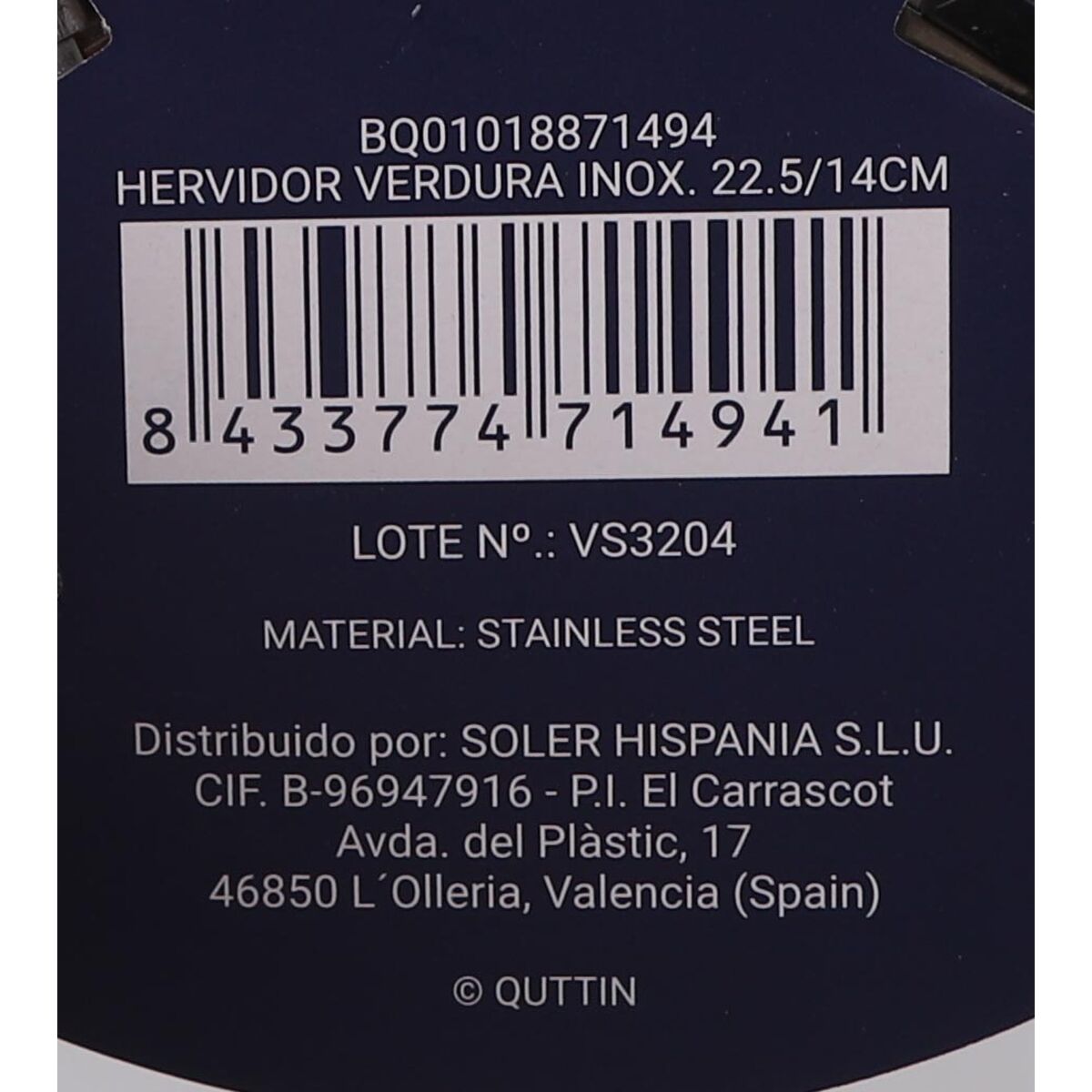 Ångkokare Quttin Rostfritt stål 14 cm (12 antal) (22,5 x 14 cm) - 5
