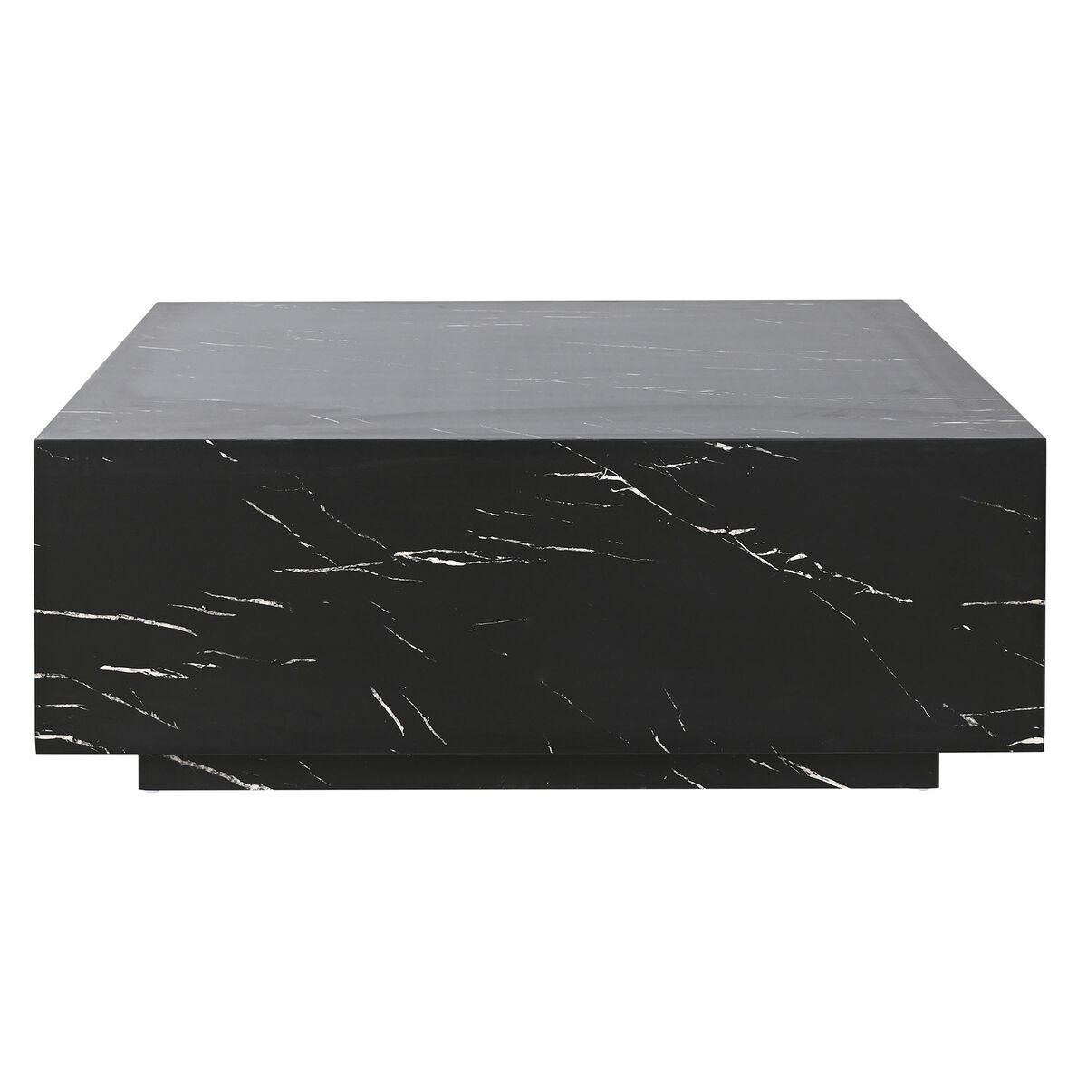 Soffbord Home ESPRIT Svart Trä MDF 90 x 90 x 35 cm - 5