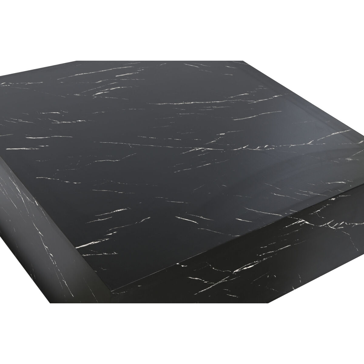 Soffbord Home ESPRIT Svart Trä MDF 90 x 90 x 35 cm - 2
