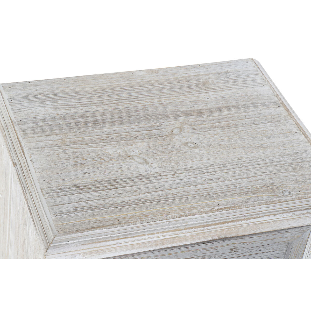 Nattduksbord Home ESPRIT Vit Himmelsblå Ljusgrå 42 x 32 x 64,5 cm - 2