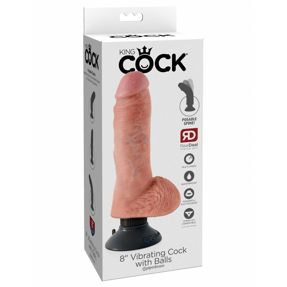 Realistisk dildo Pipedream King Cock ABS - 2