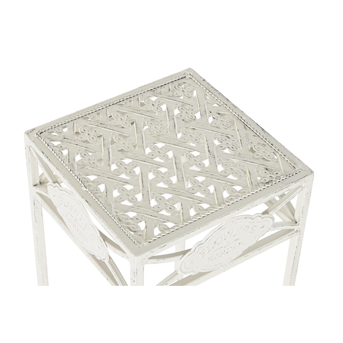 3-bordsset Home ESPRIT Vit 30 x 30 x 70 cm (3 Delar) - 2