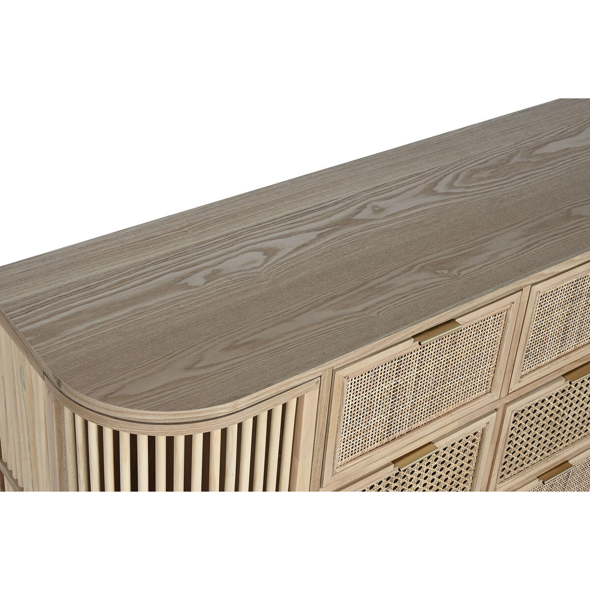Byrå Home ESPRIT Gyllene Naturell Gran 120 x 40 x 80 cm - 6