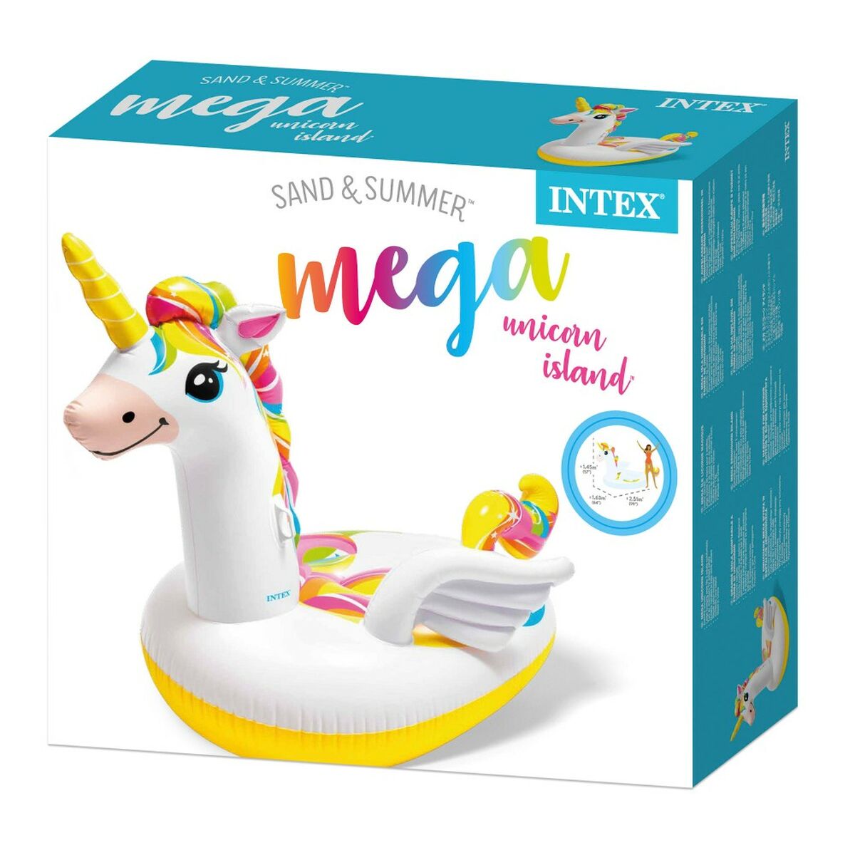 Luftmadrass Enhörning Intex 57291EU         163 x 251 x 145 cm - 4