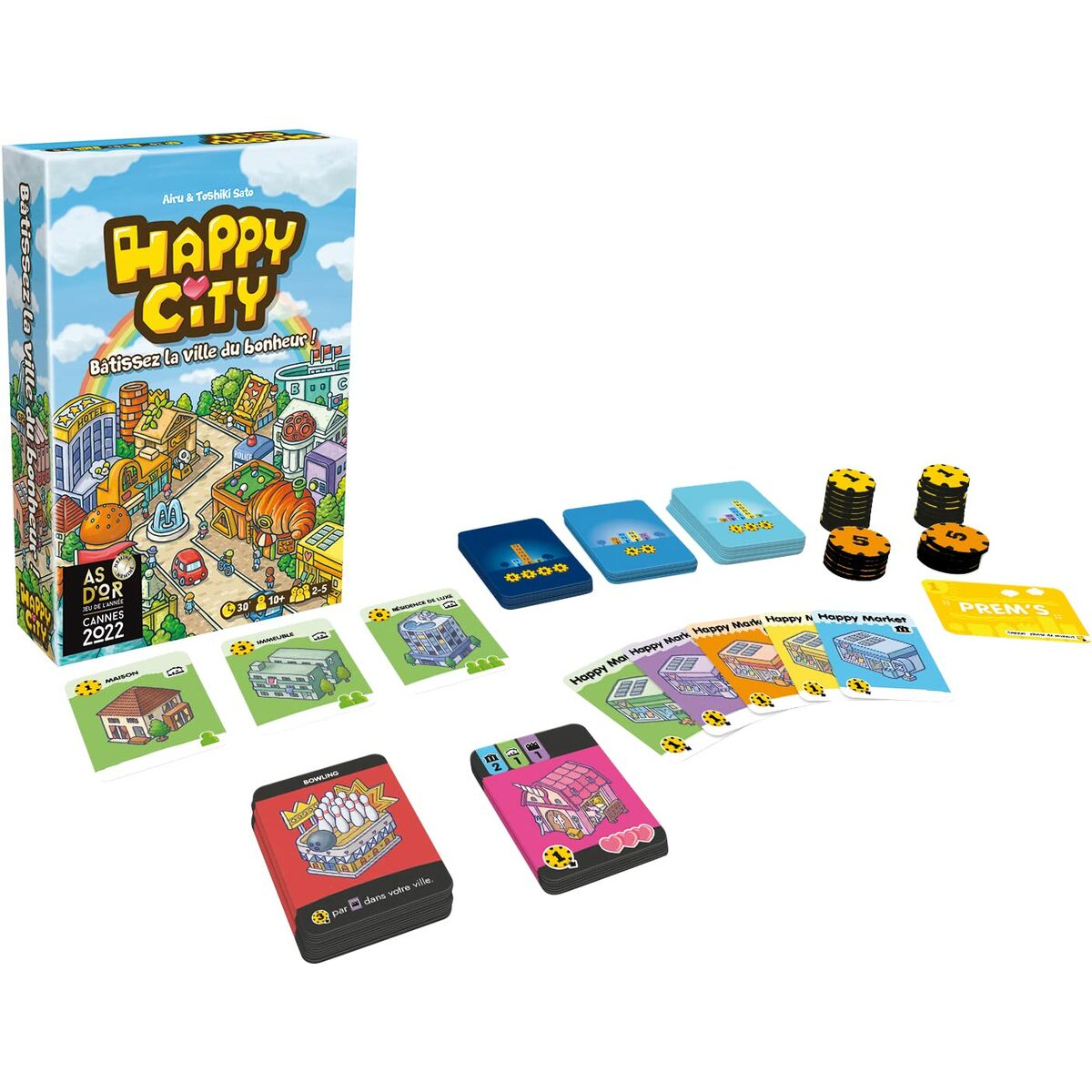 Sällskapsspel Asmodee Happy City (FR) - 3