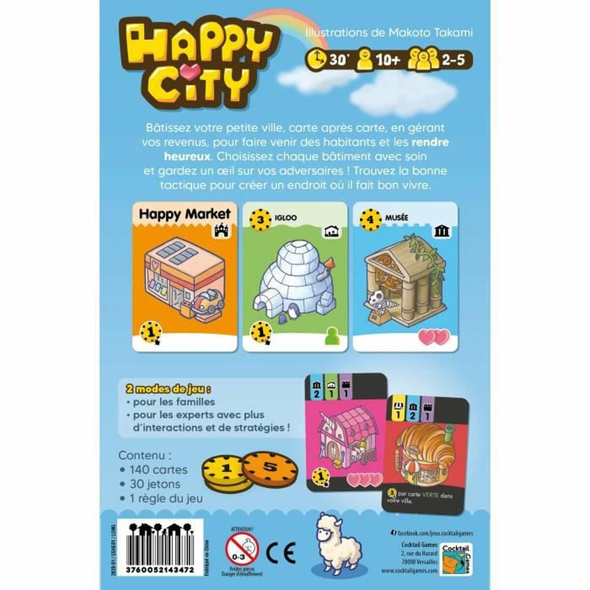Sällskapsspel Asmodee Happy City (FR) - 2