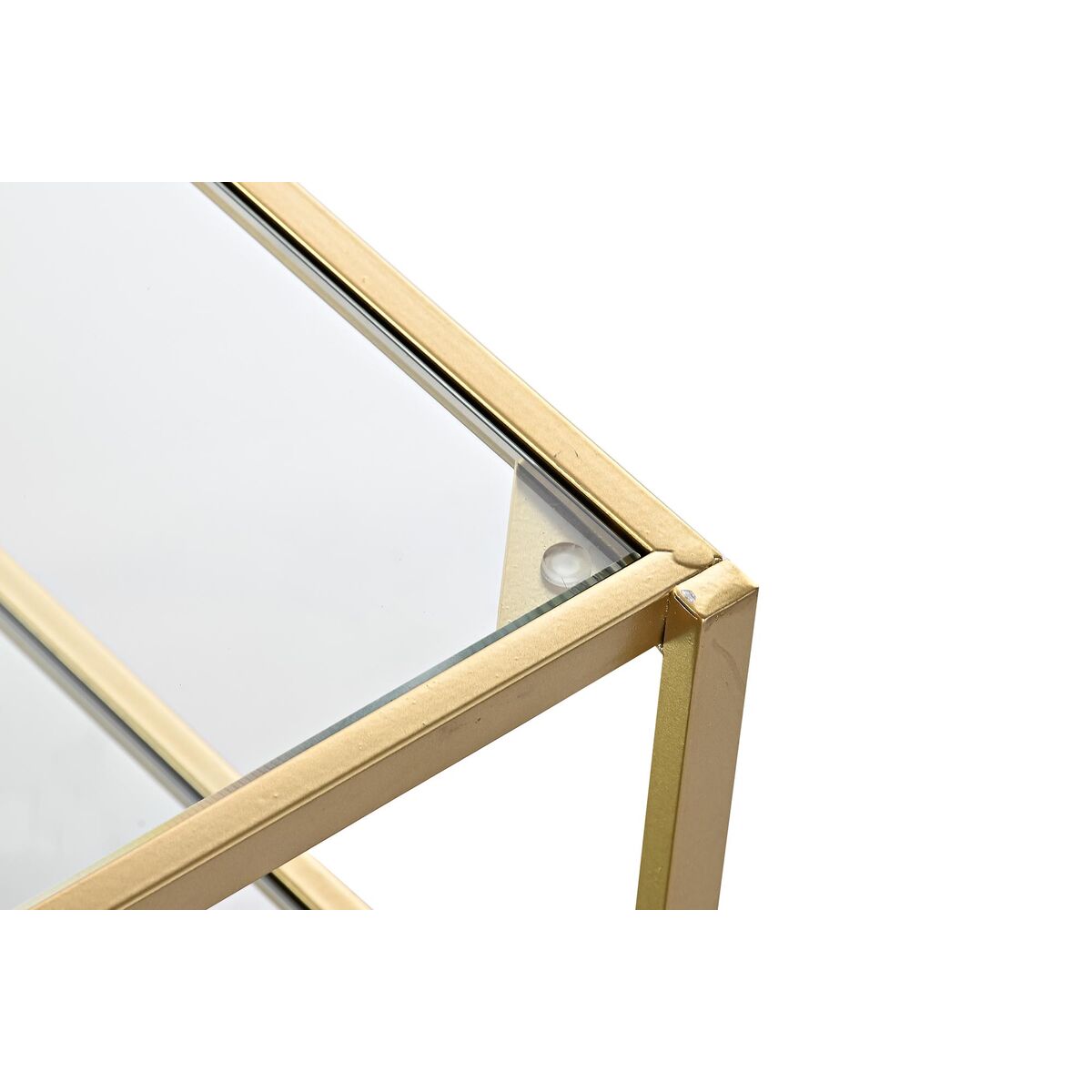 Soffbord DKD Home Decor Gyllene 120 x 50 x 45 cm Speglar Metall - 3