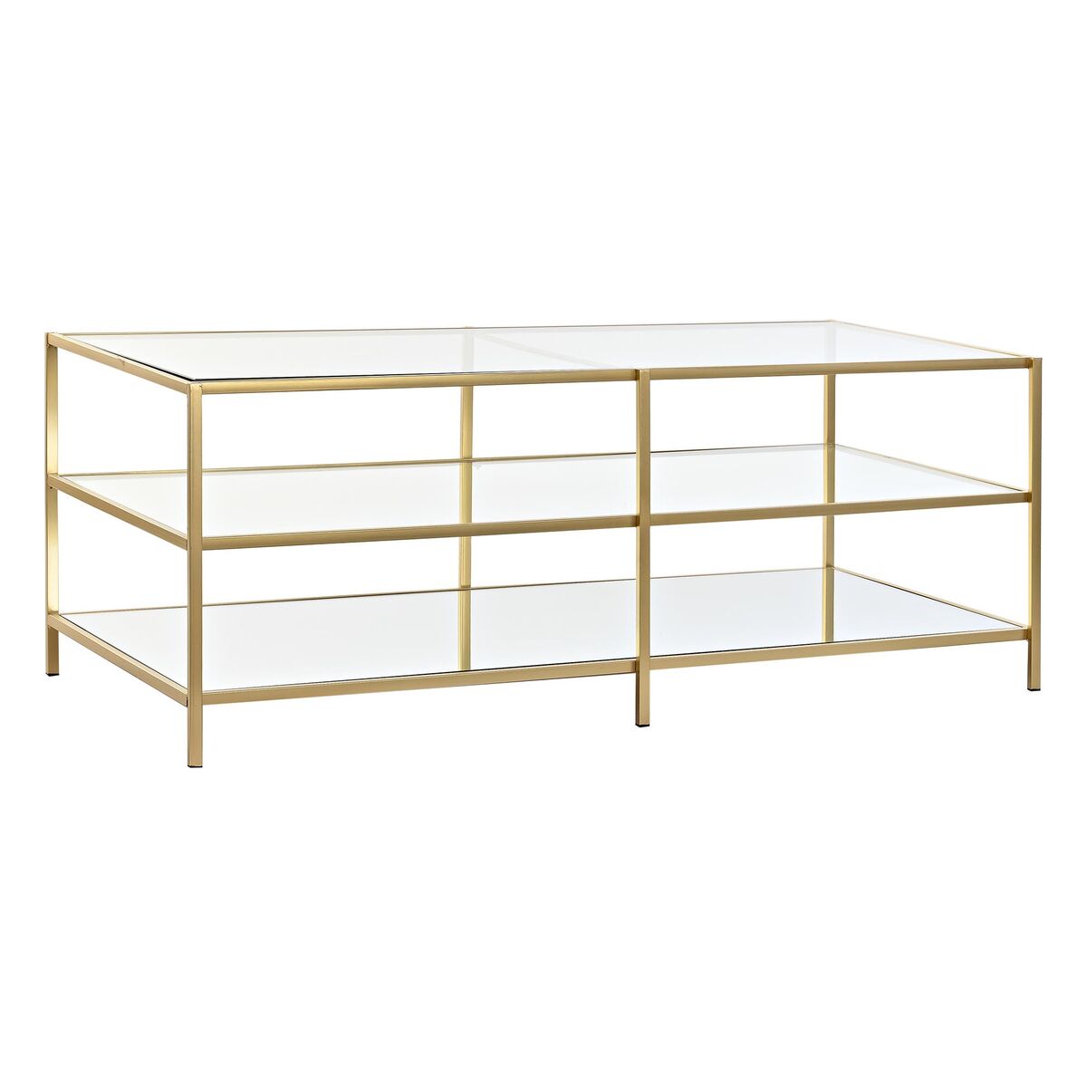 Soffbord DKD Home Decor Gyllene 120 x 50 x 45 cm Speglar Metall