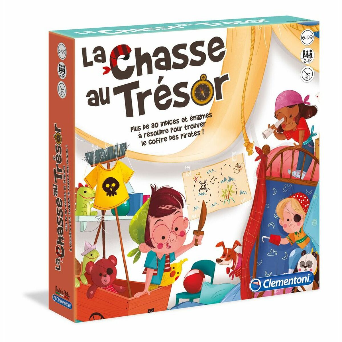 Sällskapsspel Clementoni The treasure hunt (FR) + 6 år Multicolour