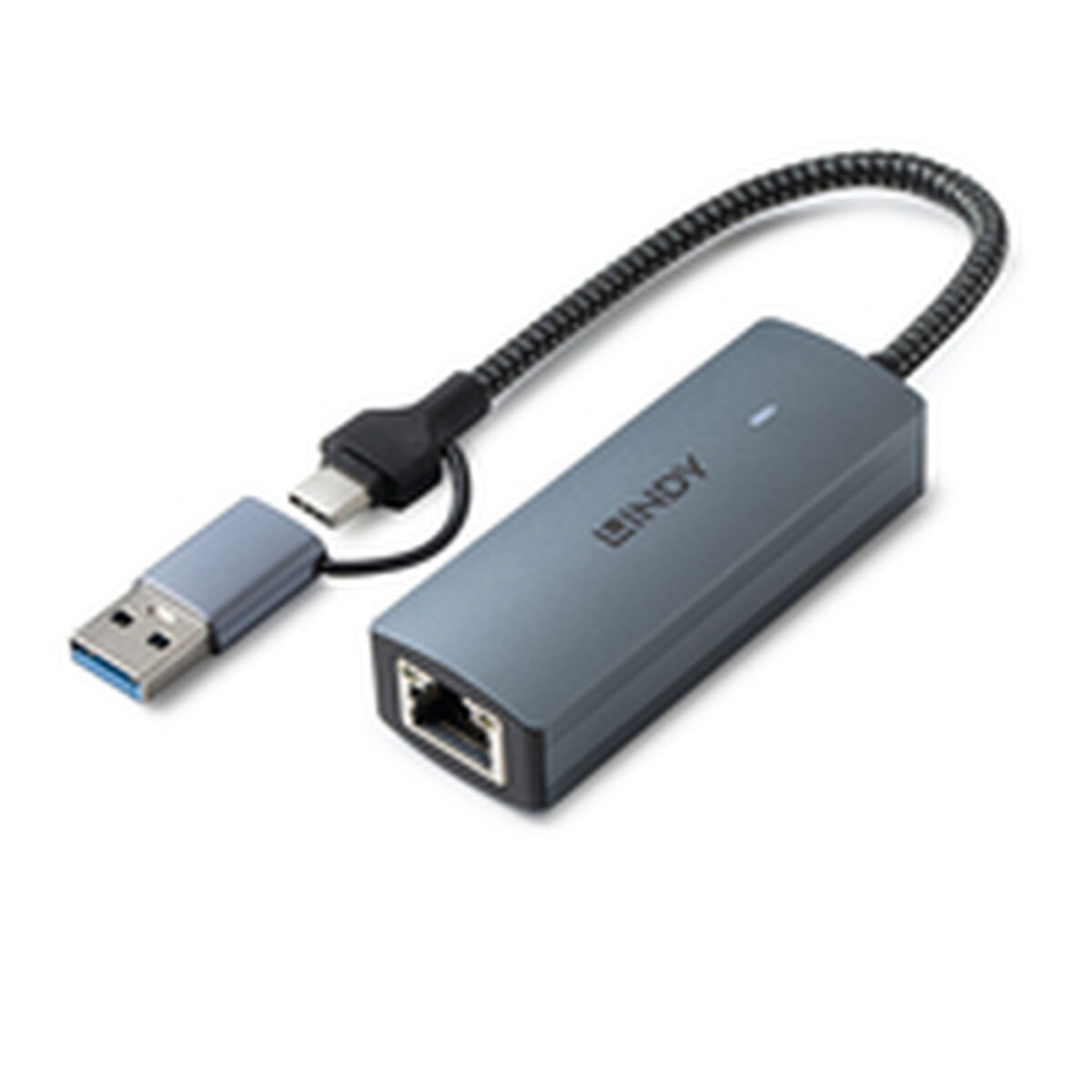 USB-kabel LINDY 43415 Grå 15 cm