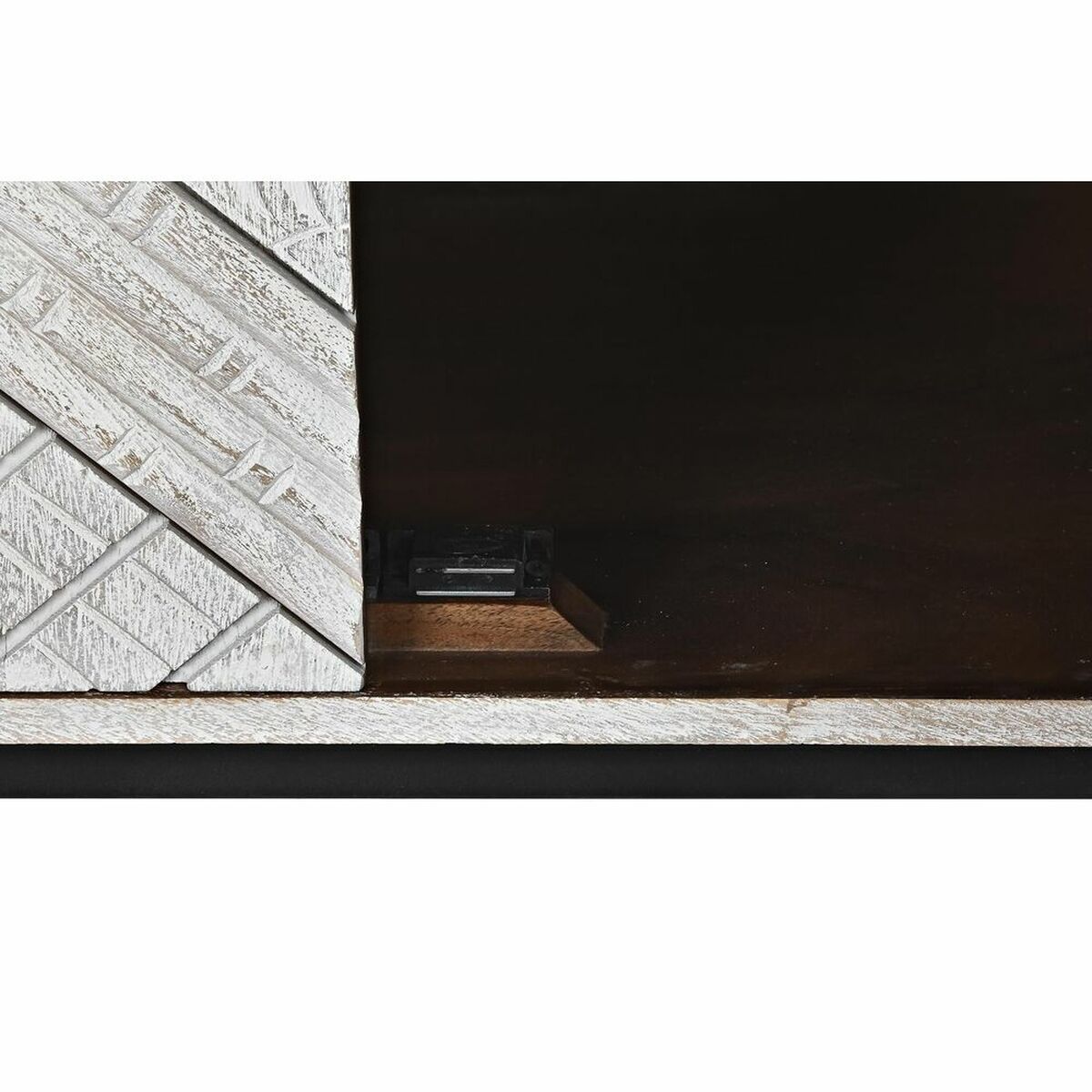 Skänk DKD Home Decor Vit Metall Mangoträ 155 x 40 x 85 cm - 6