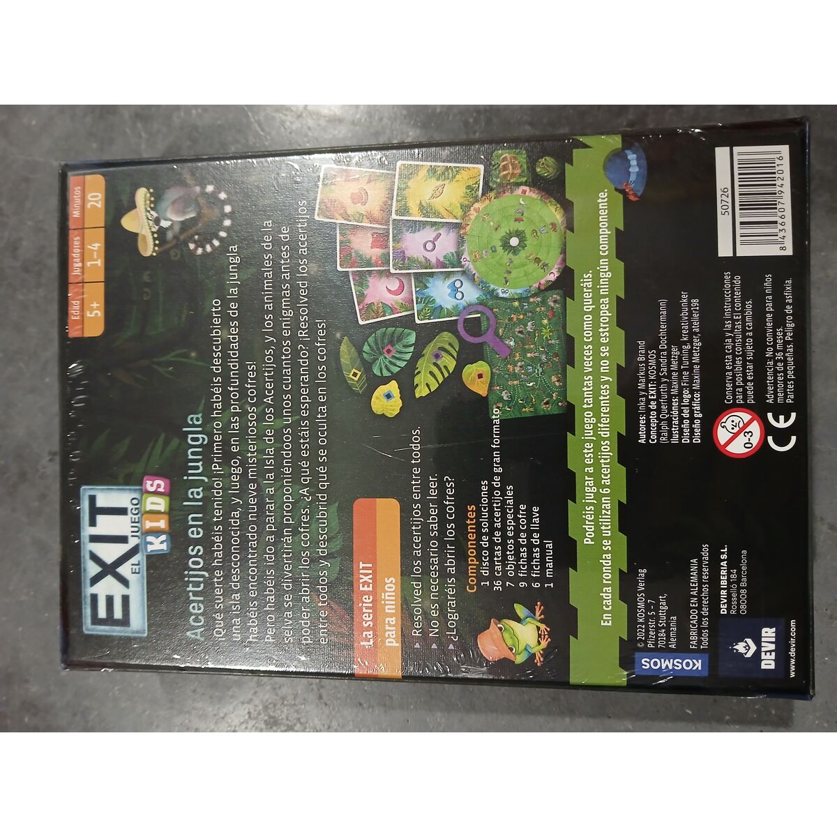 Sällskapsspel Devir Exit Kids Acertijos En La Jungla ES - 3