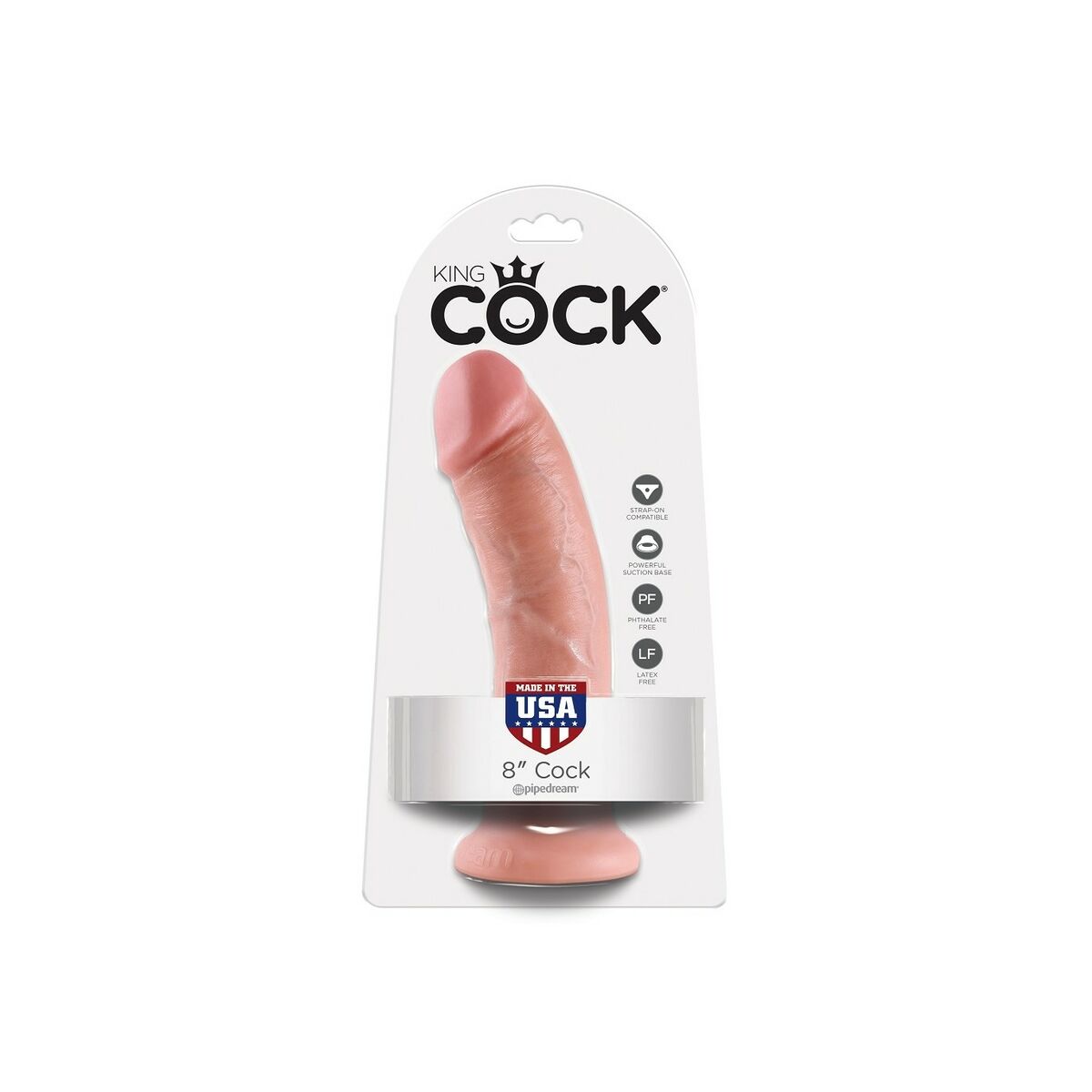 Realistisk penis Pipedream King Cock Naturell Ø 4,6 cm - 2