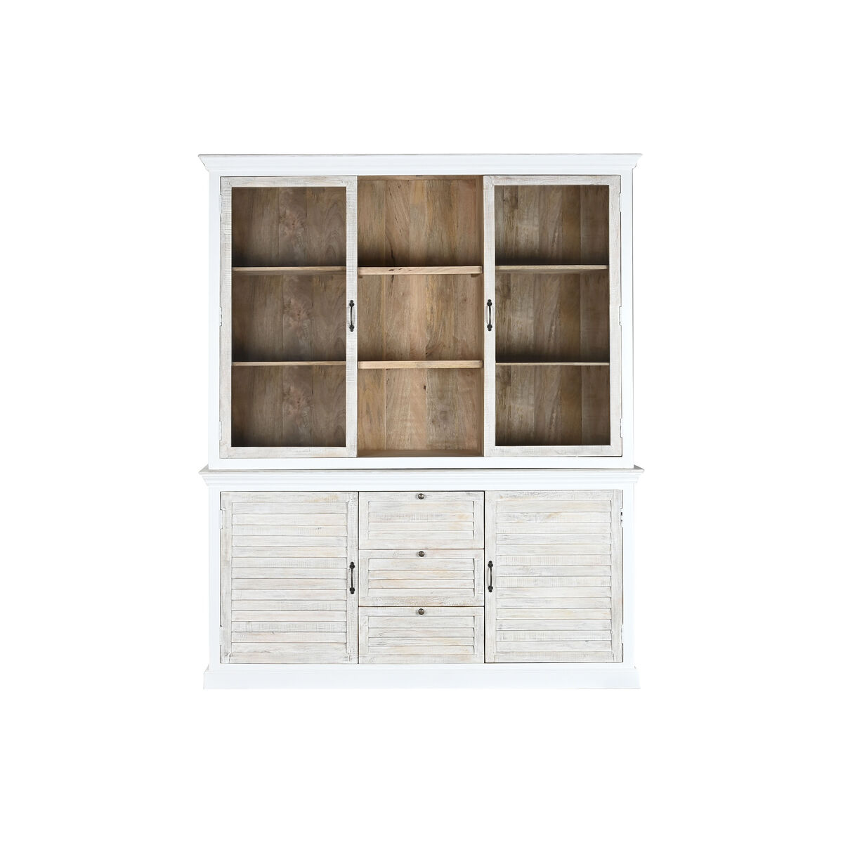Visningsställ Home ESPRIT Glas Mangoträ 180 x 45 x 220 cm - 8