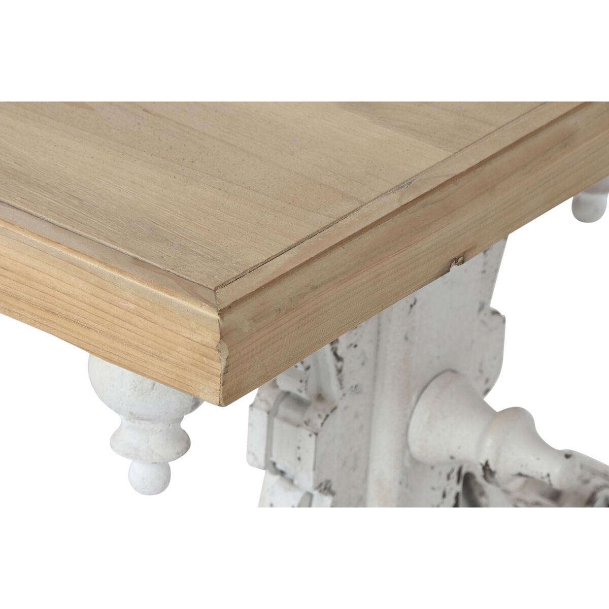Soffbord Home ESPRIT Vit Naturell Granträ Trä MDF 110 x 65 x 46 cm - 3
