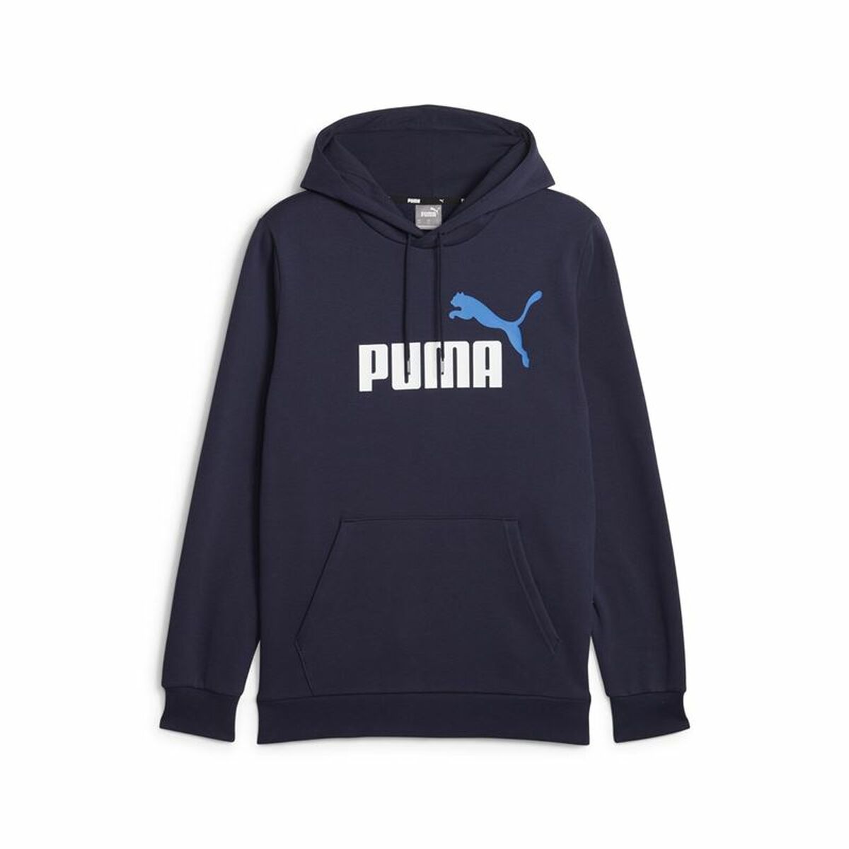 Tröja med huva Herr Puma Ess+ 2 Col Big Marinblå - 4