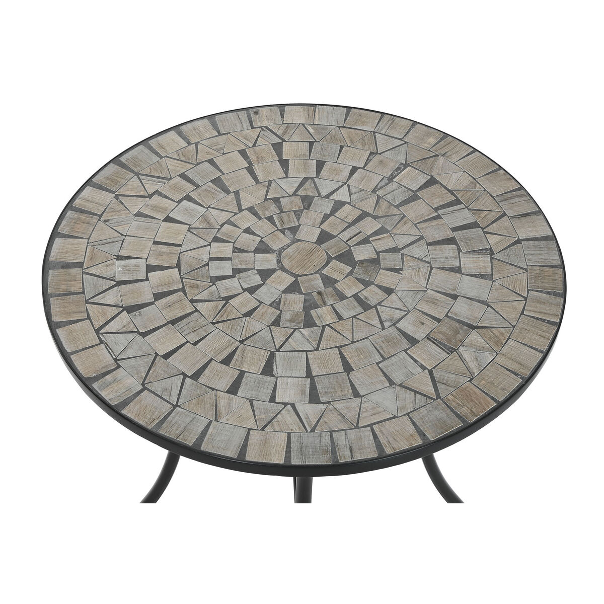 Sidobord Home ESPRIT Svart Multicolour 60 x 60 x 72 cm - 2