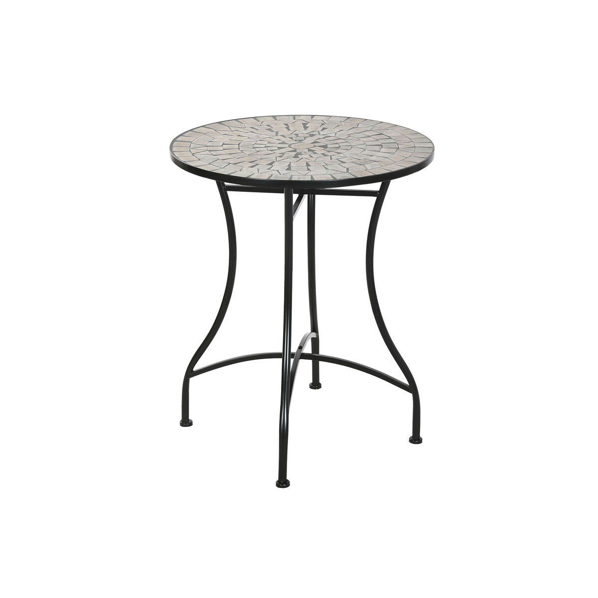 Sidobord Home ESPRIT Svart Multicolour 60 x 60 x 72 cm