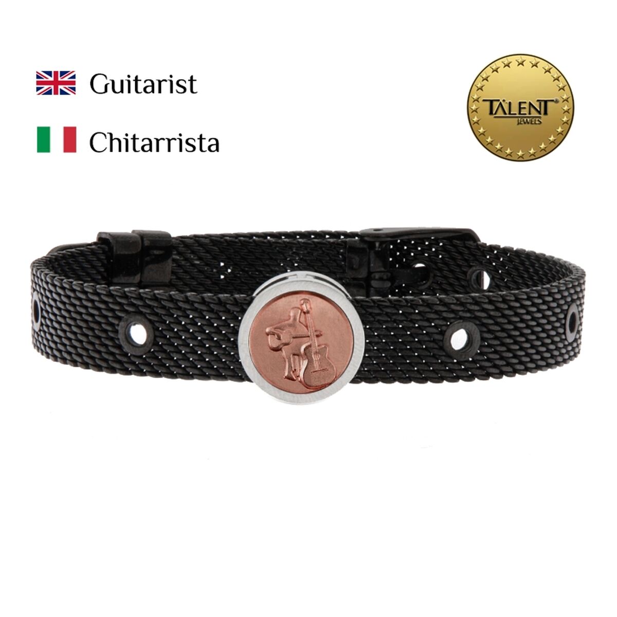 Unisexarmband Guitarist Talent Jewels TJA-4-03-02-2-235 Svart - 2