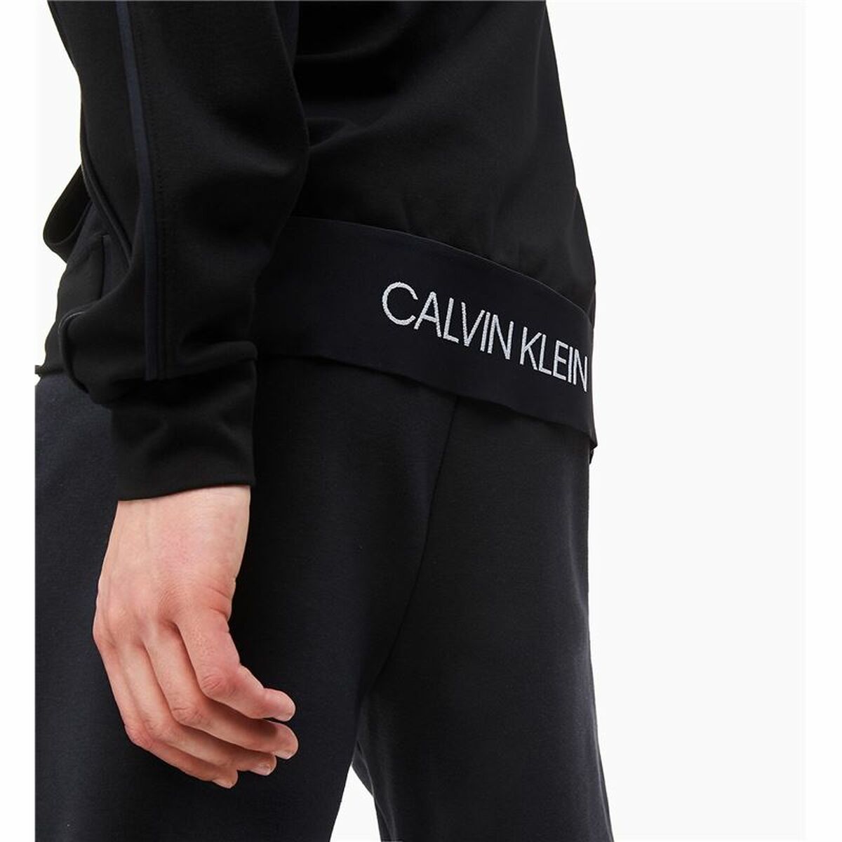 Tröja utan huva Herr Calvin Klein Svart - 4