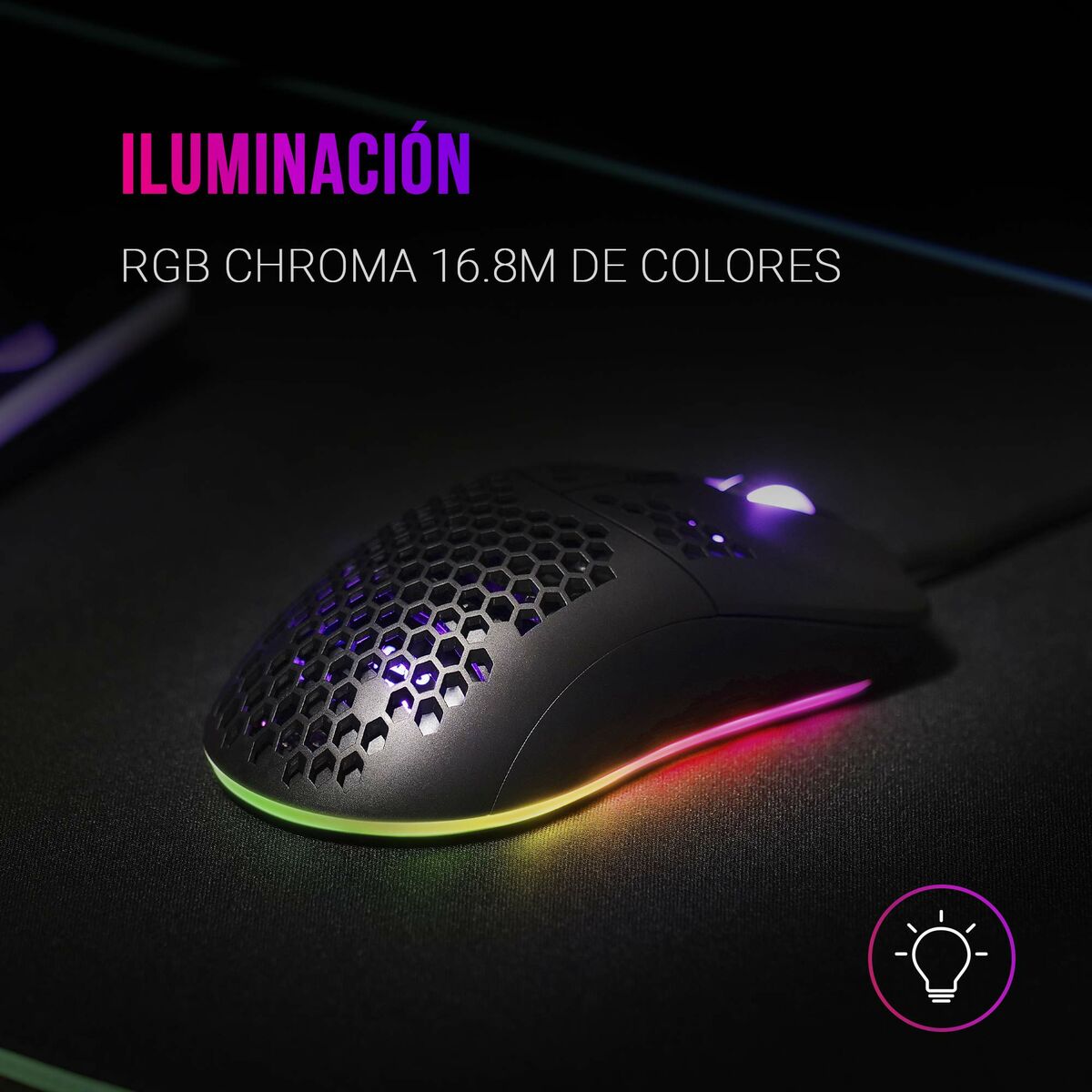 Spelmus med LED Mars Gaming MMAX RGB - 3