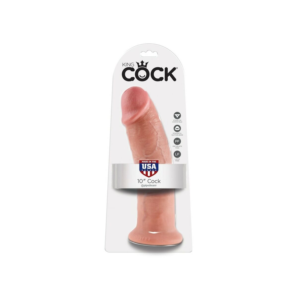 Realistisk penis Pipedream King Cock Naturell - 2