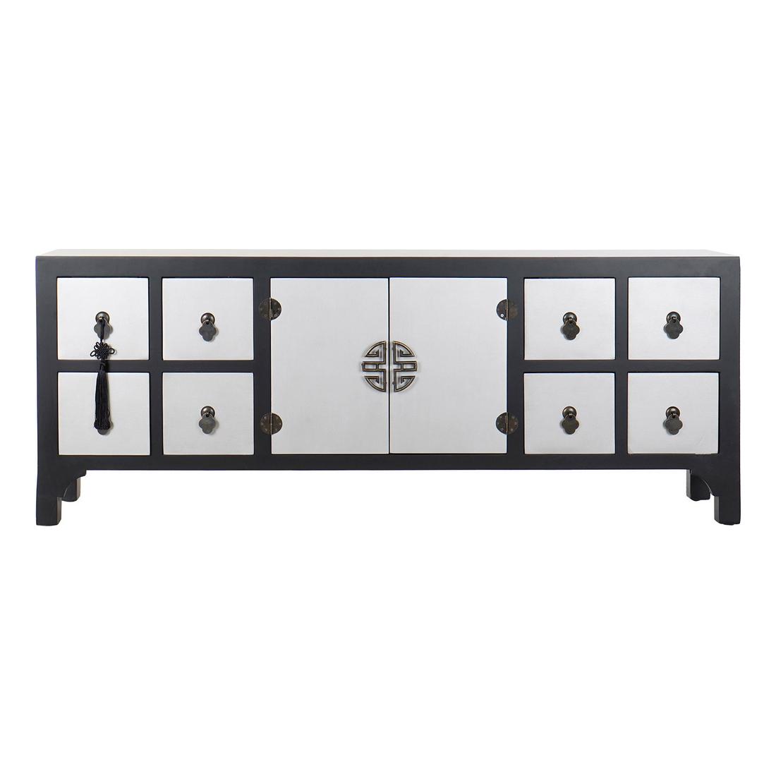TV-bänk med lådor DKD Home Decor Orientalisk Trä MDF (130 x 24 x 51 cm) - 3