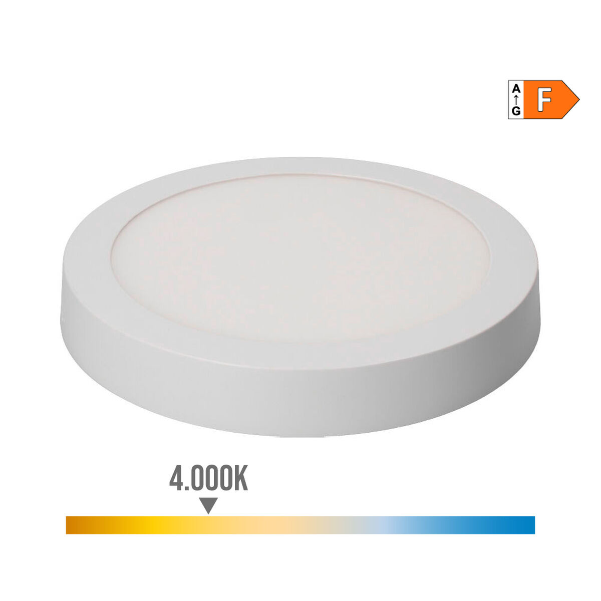 Taklampa EDM 31590 Vit Aluminium Plast 20 W Ø 22,5 x 4 cm (4000 K) - 6