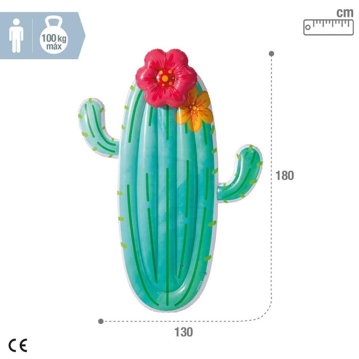 Luftmadrass Intex Kaktus 140 x 185 x 28 cm (6 antal) - 12