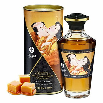 Erotisk Massageolja Shunga Caramel Kisses 100 ml