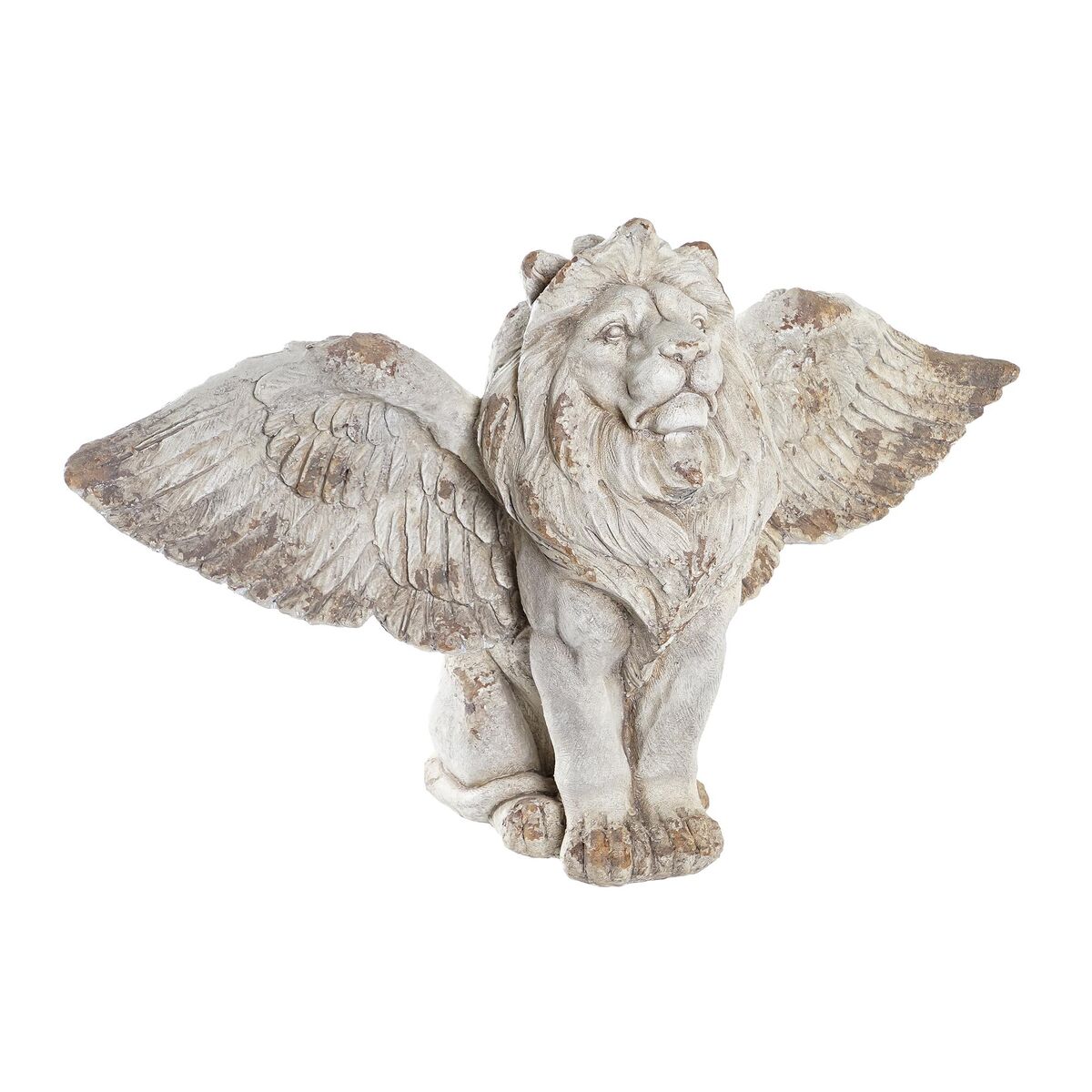 Prydnadsfigur DKD Home Decor Vit Lejonet Neoklassisk 97 x 48 x 62 cm