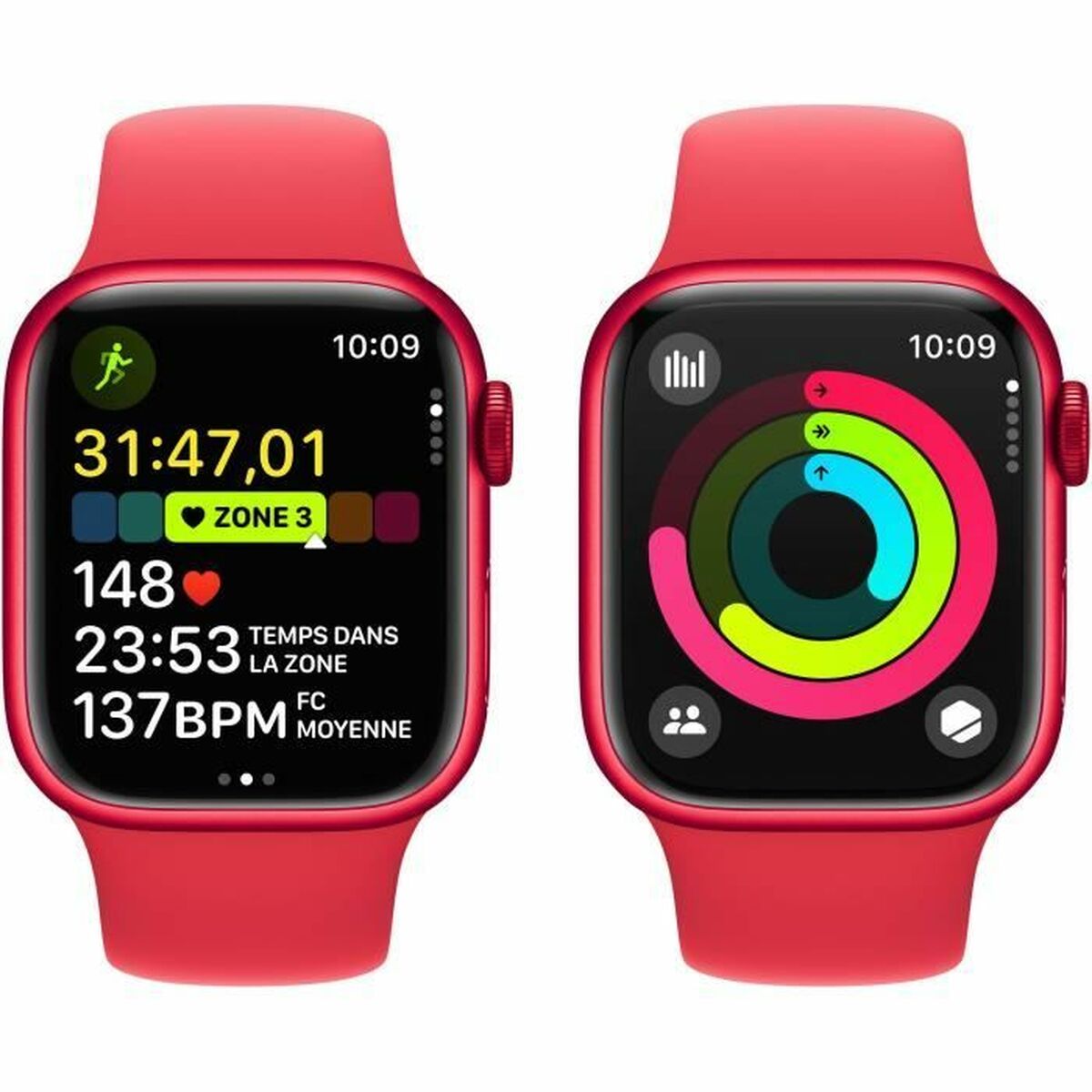 Smartklocka Apple Series 9 Röd 41 mm - 3