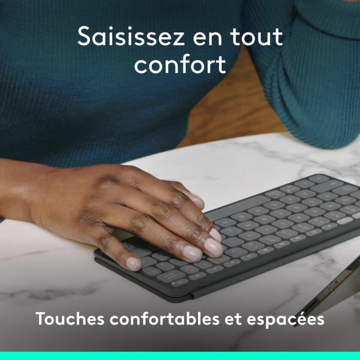 Väska till Läsplatta och Tangentbord Logitech Keys-to-Go 2 Grå Graphite - 4