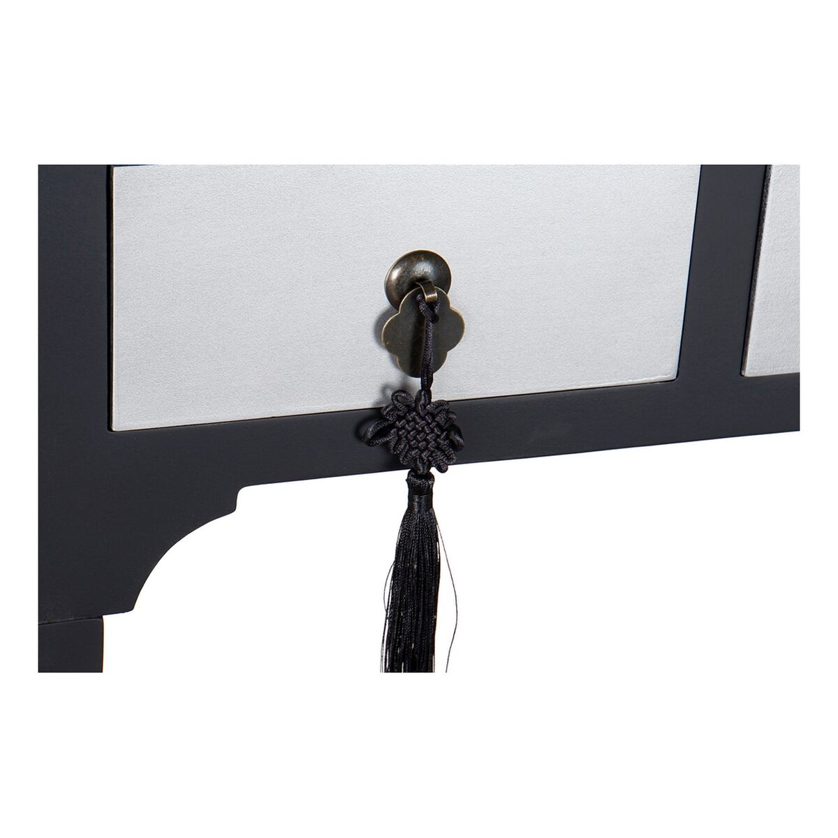 Hallmöbel med 3 lådor DKD Home Decor 8424001737277 Gran Silvrig Svart Trä MDF 96 x 26 x 80 cm - 9