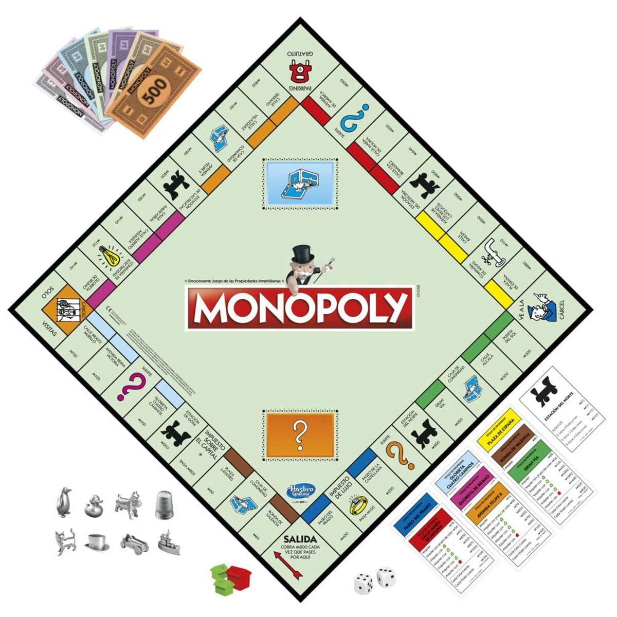 Sällskapsspel Hasbro Monopoly Clasico Madrid ES - 5