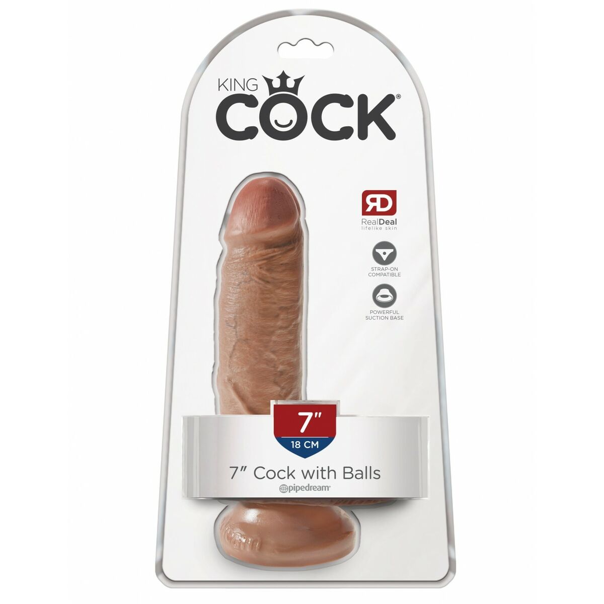 Realistisk dildo Pipedream King Cock PVC Ø 4,6 cm - 2