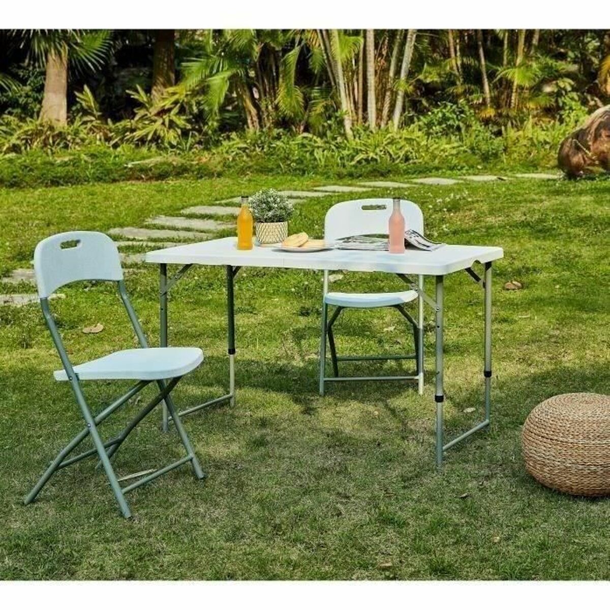 Picknickbord 122 x 61 x 74 cm - 4