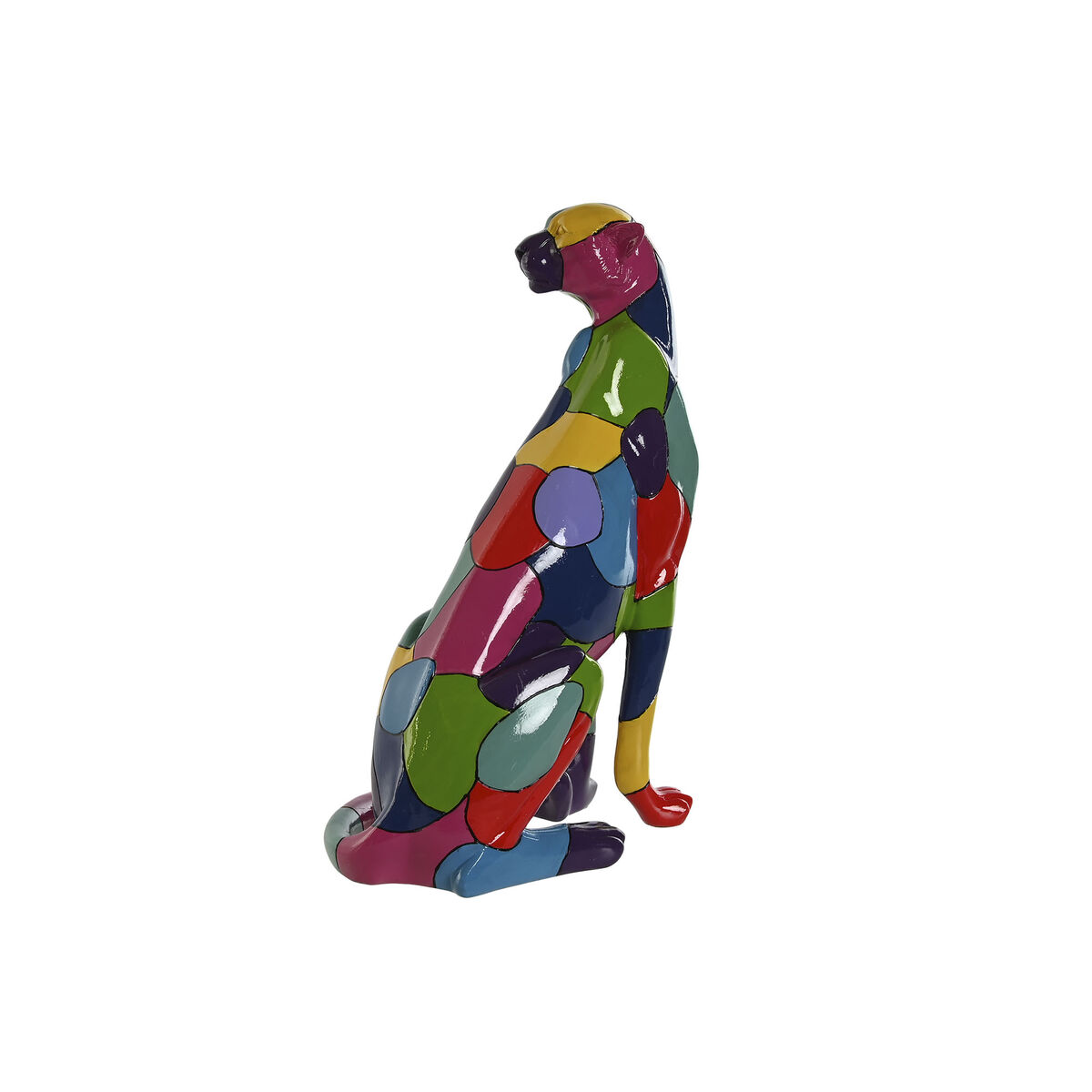 Prydnadsfigur Home ESPRIT Multicolour Panter 25 x 18 x 41 cm - 2