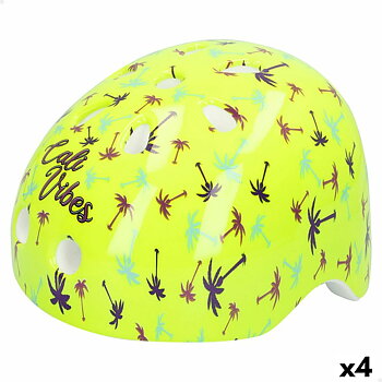 Cykelhjälm för barn Colorbaby Neon Cali Vibes Gul (4 antal)