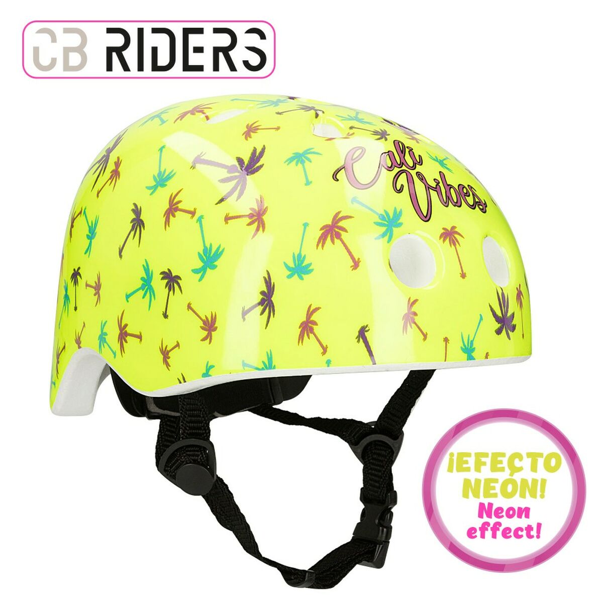 Cykelhjälm för barn Colorbaby Neon Cali Vibes Gul (4 antal) - 11