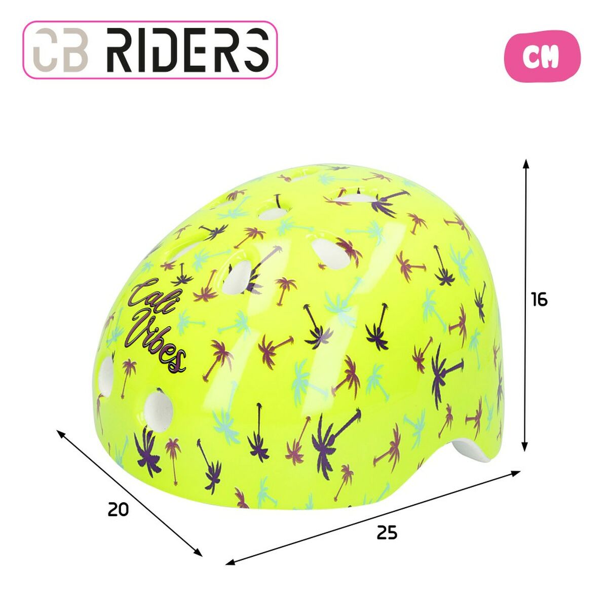 Cykelhjälm för barn Colorbaby Neon Cali Vibes Gul (4 antal) - 4