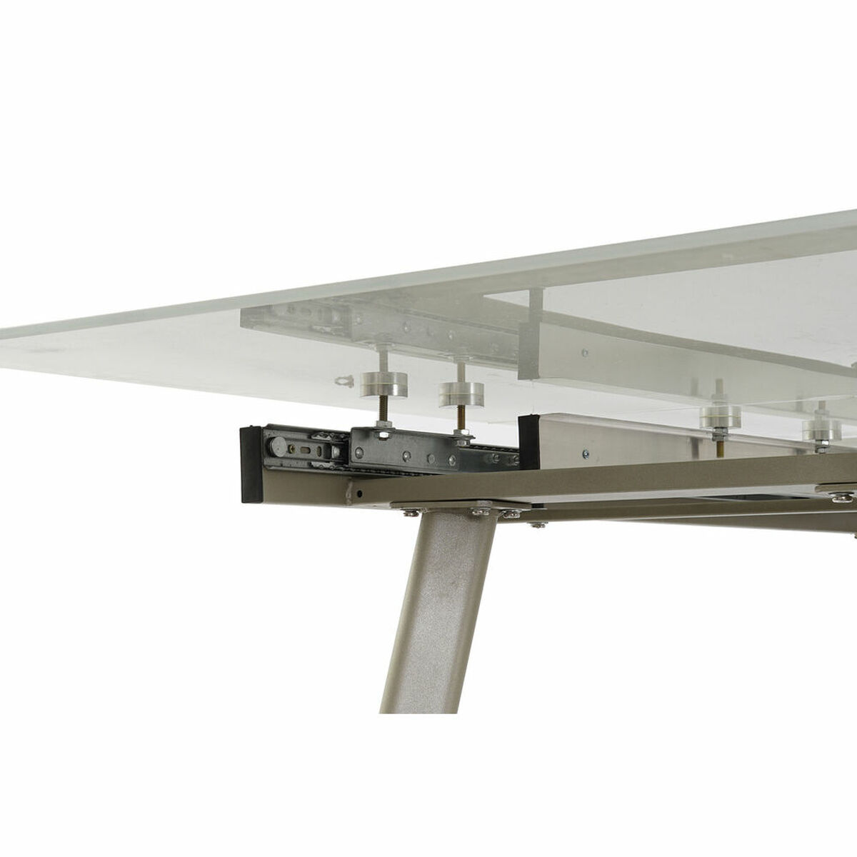 Matsalsbord DKD Home Decor Glas Gyllene Metall Vit (140 x 80 x 76 cm) - 6