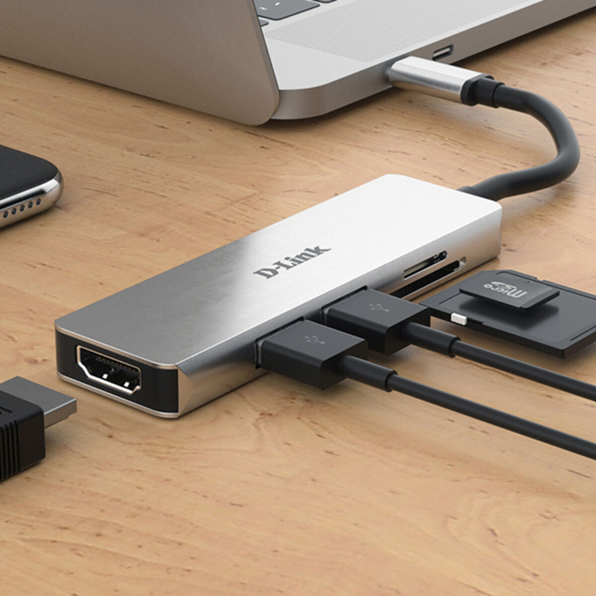 USB HUB 3 Portar D-Link DUB-M530 - 4