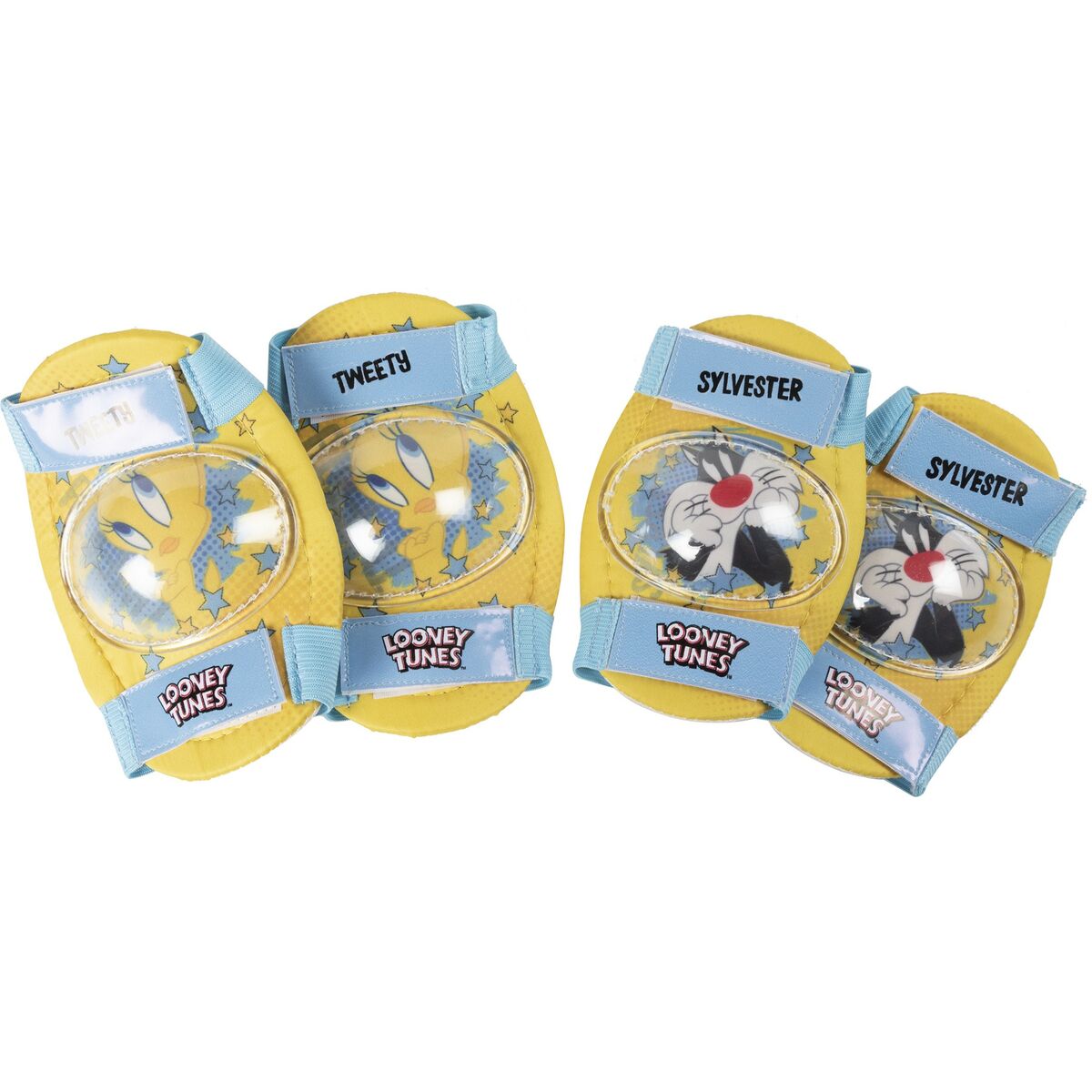 Knä- och armbågsskydd Looney Tunes CZ10956 Gul
